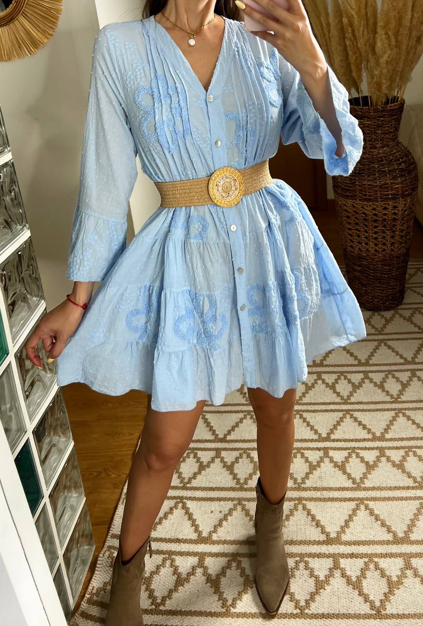 Plumeti Midi Dress - Bohèmea Butik