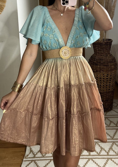 Sunset Mini Boho Dress - Bohèmea Butik