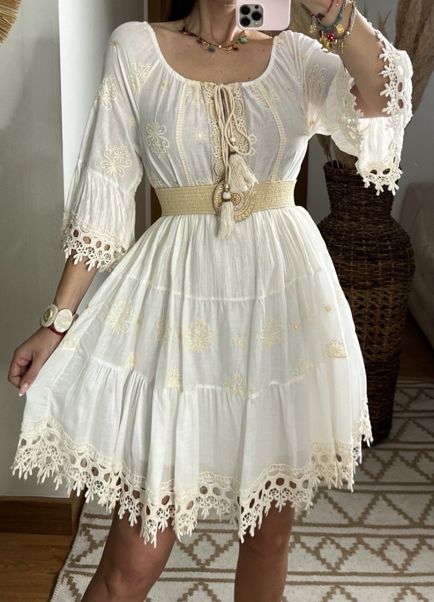 Chic Mini Boho Dress - Bohèmea Butik