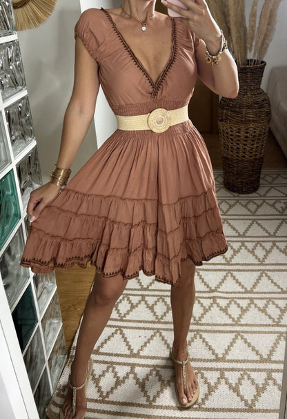 Serene Mini Boho Dress - Bohèmea Butik