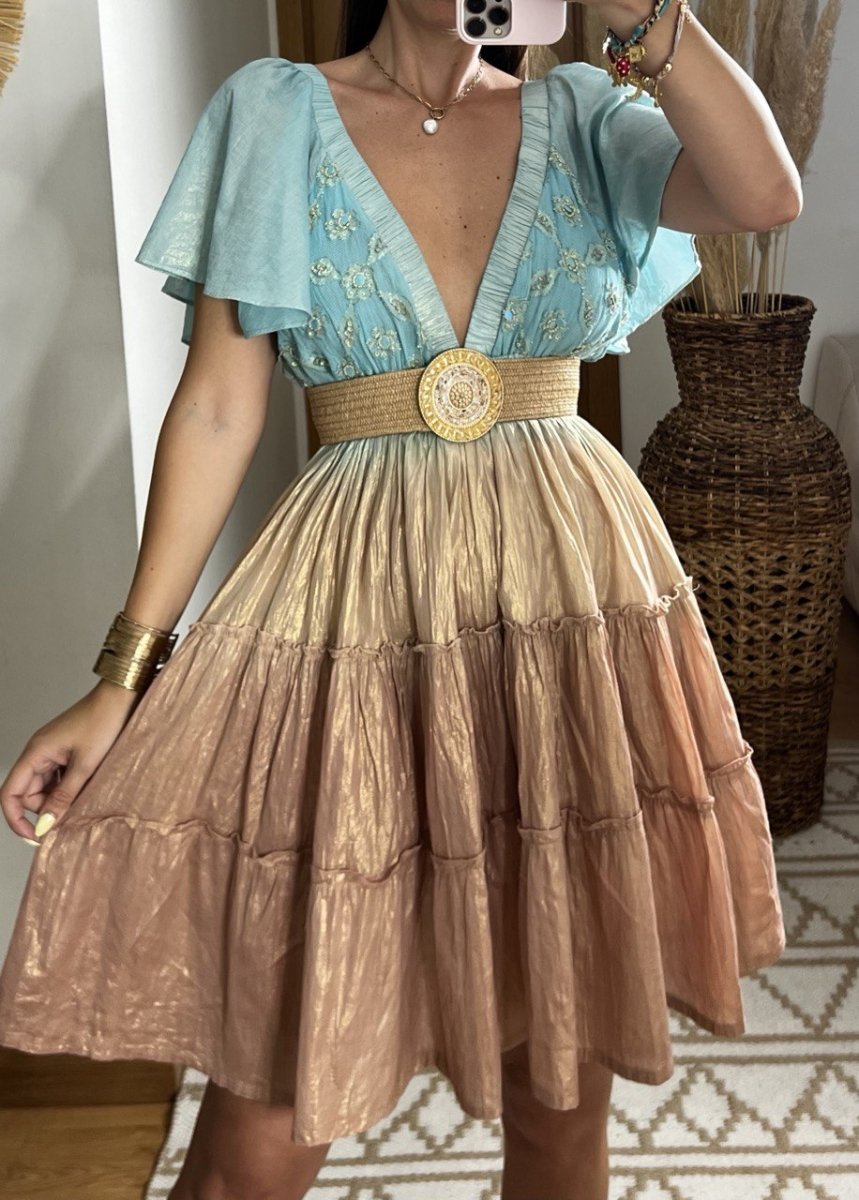 Sunset Mini Boho Dress - Bohèmea Butik