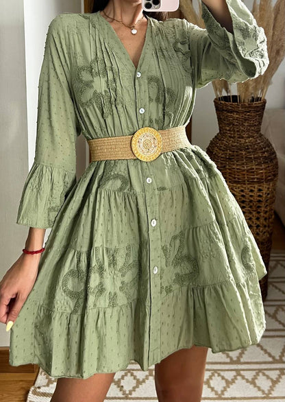 Plumeti Midi Dress - Bohèmea Butik
