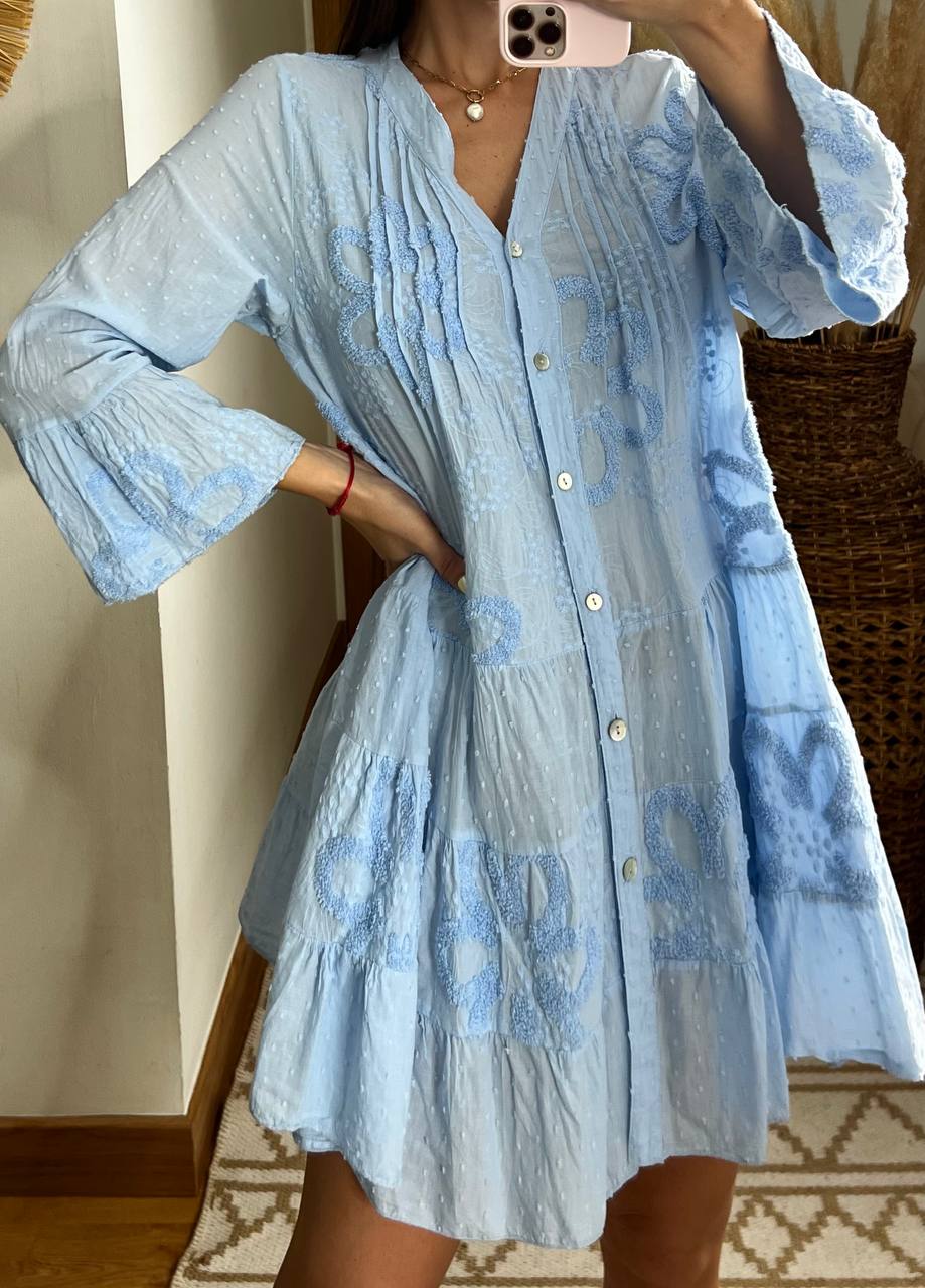 Plumeti Midi Dress - Bohèmea Butik