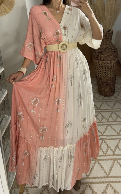 Palm Boho Maxi Dress - Bohèmea Butik