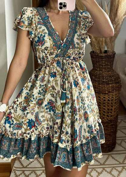 Silk Chic Mini Dress - Bohèmea Butik
