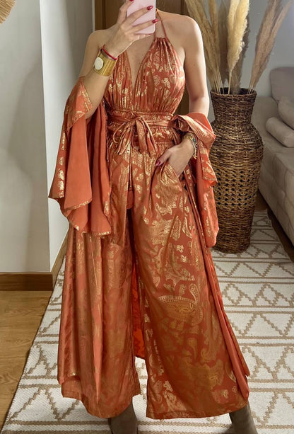 Natural Silk Jumpsuit & Kimono - Bohèmea Butik