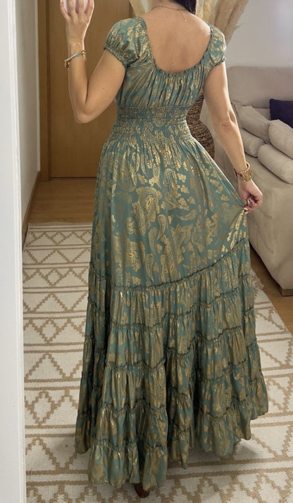 Serene Silk Maxi Dress - Bohèmea Butik