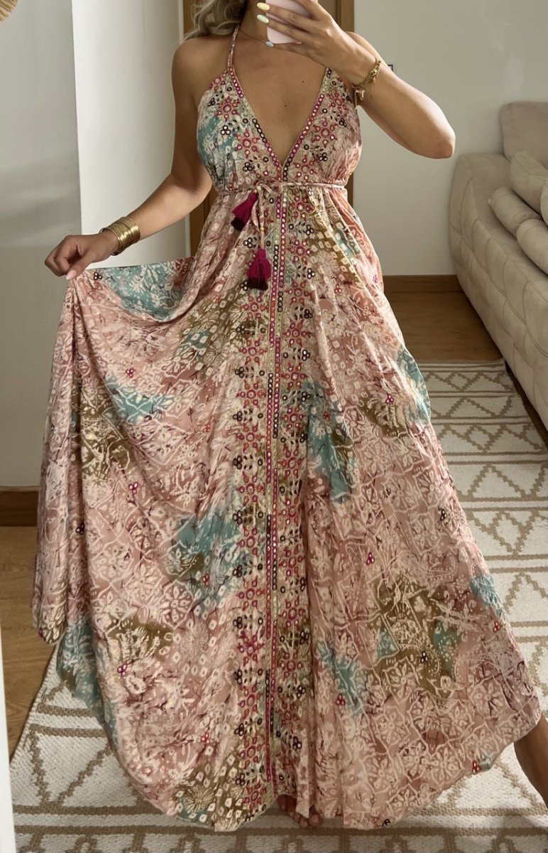 Luna Silk Dress - Bohèmea Butik