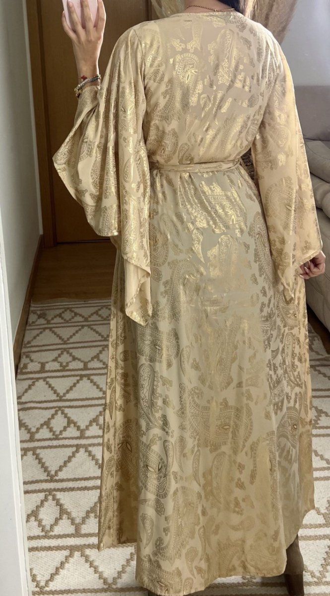 Natural Kaftan Maxi Dress - Bohèmea Butik