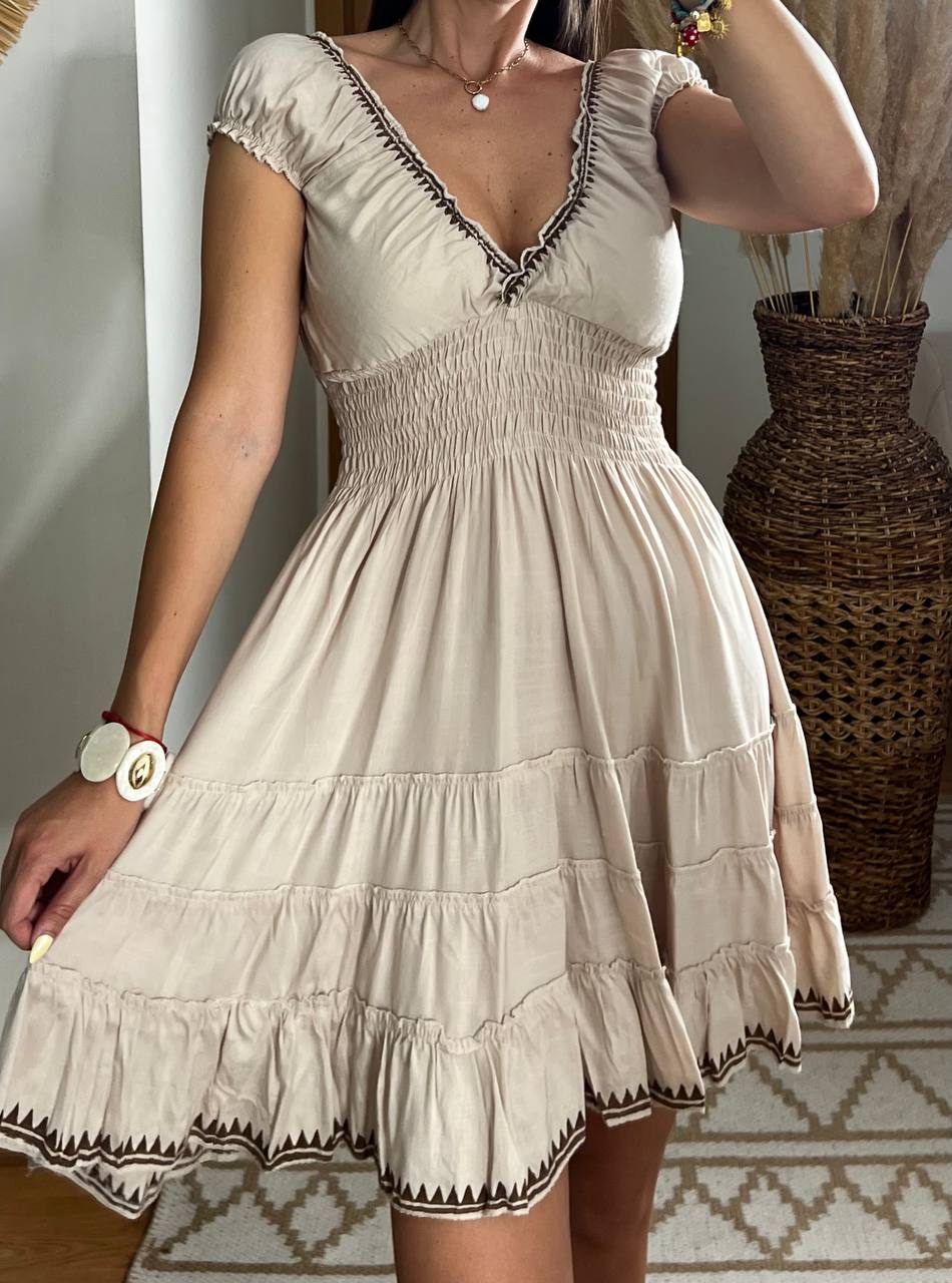 Serene Mini Boho Dress - Bohèmea Butik