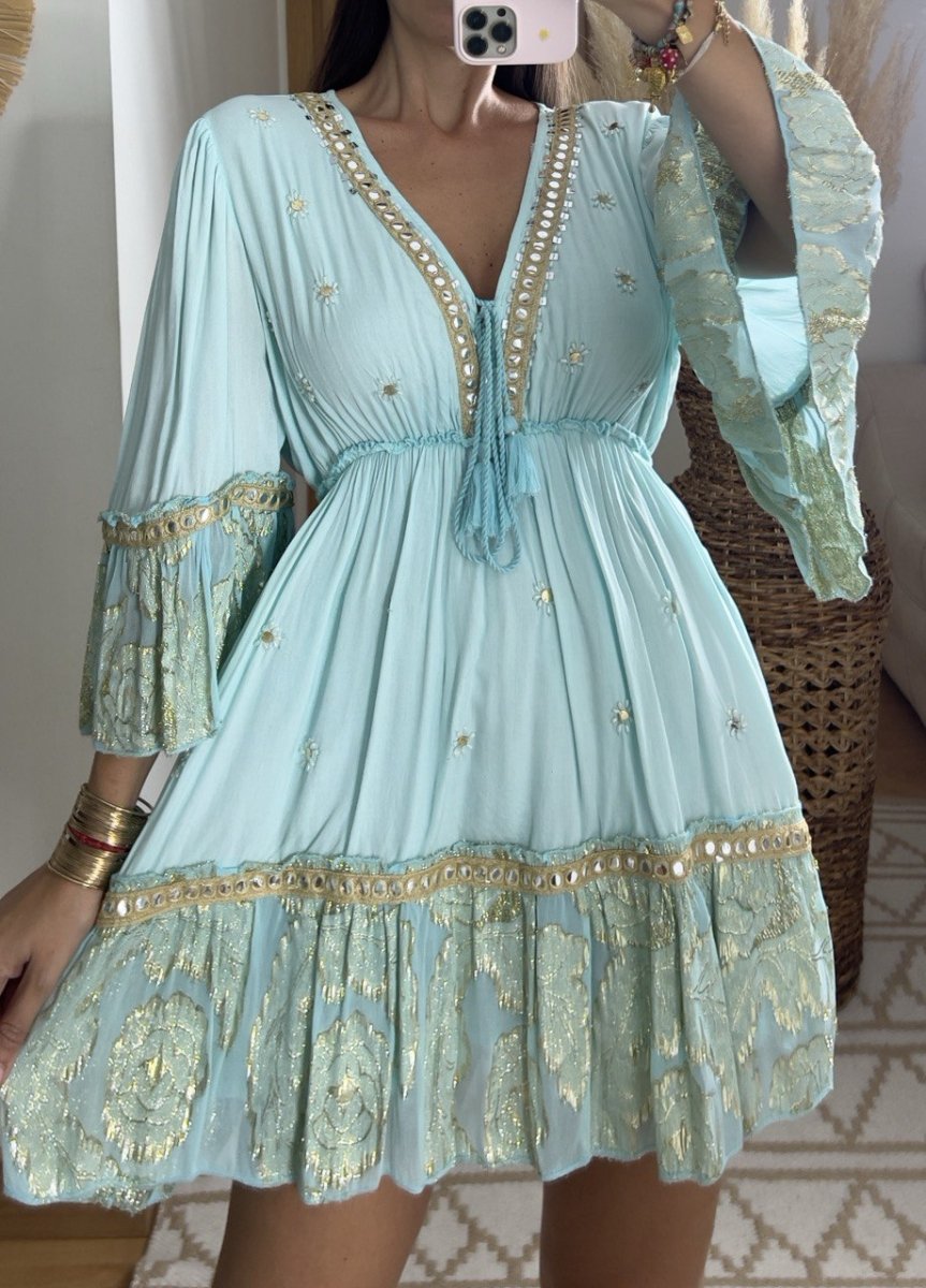 Bambu Short Dress - Bohèmea Butik