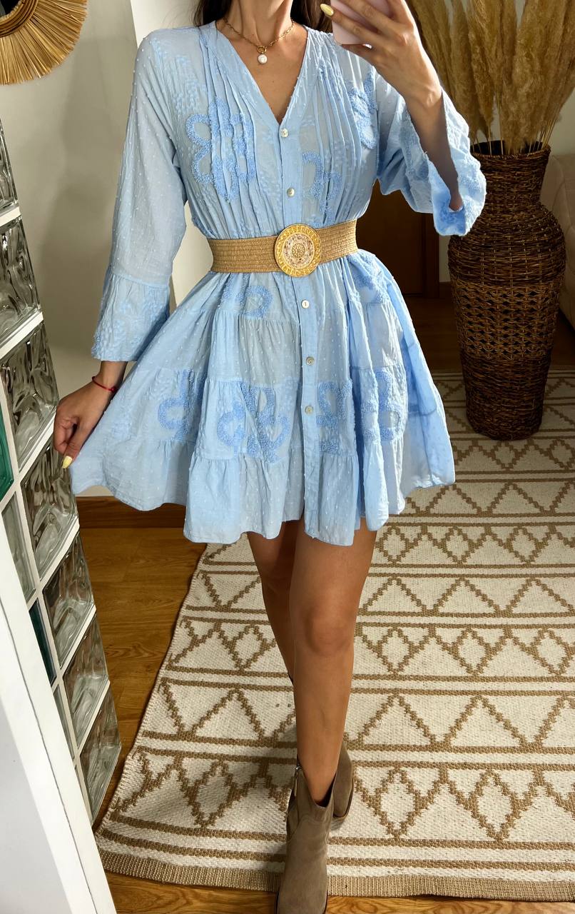 Plumeti Midi Dress - Bohèmea Butik