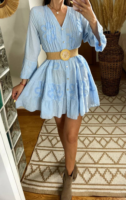 Plumeti Midi Dress - Bohèmea Butik