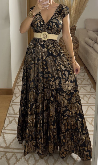 Serene Silk Maxi Dress - Bohèmea Butik