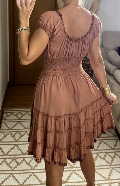 Serene Mini Boho Dress - Bohèmea Butik