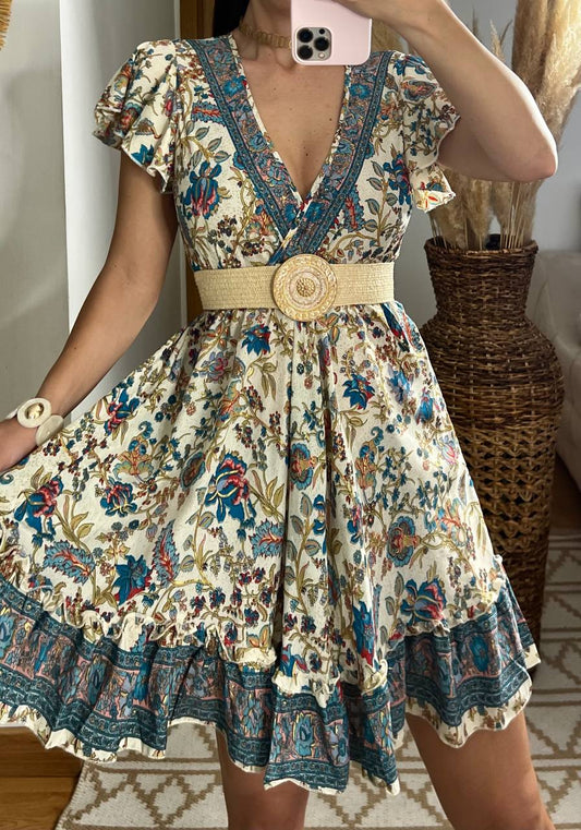 Silk Chic Mini Dress - Bohèmea Butik