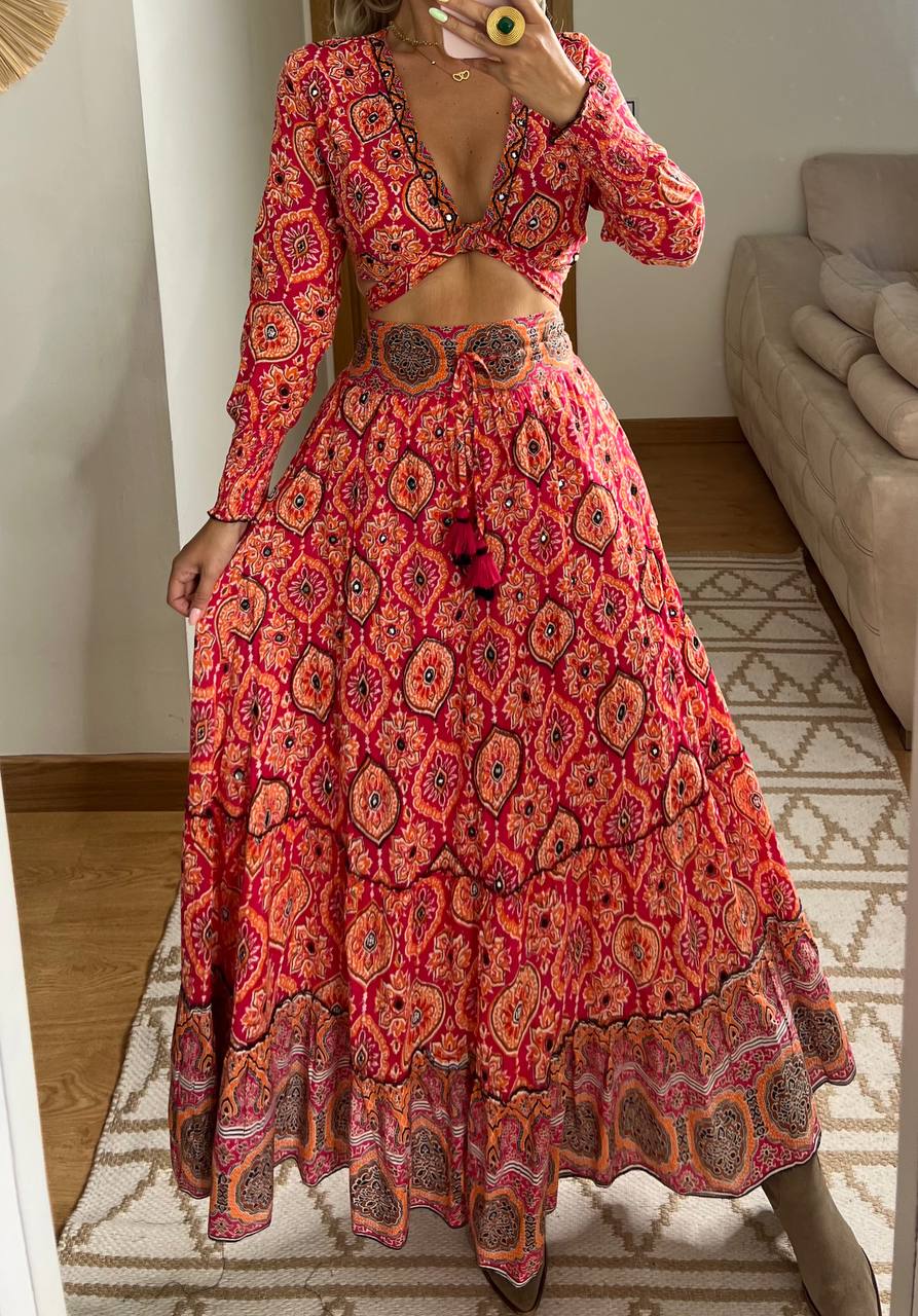 Two Pieces Bohemian dress - Bohèmea Butik