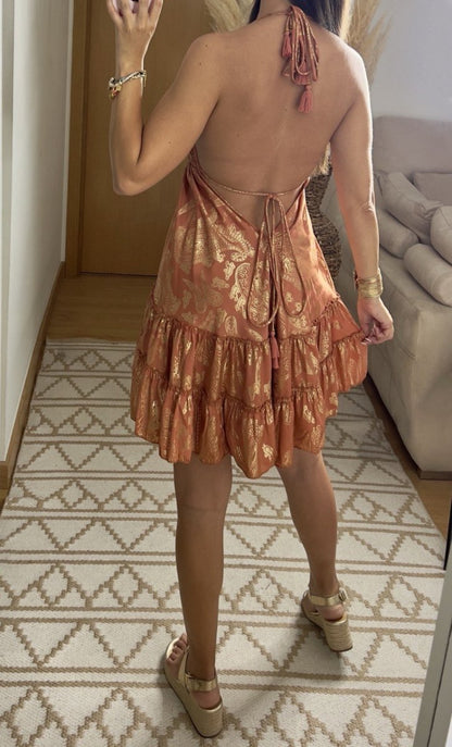 Oasis Silk Mini Dress - Bohèmea Butik
