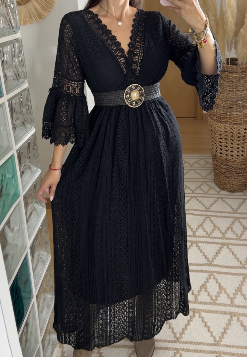 Sage Lace Dress - Bohèmea Butik
