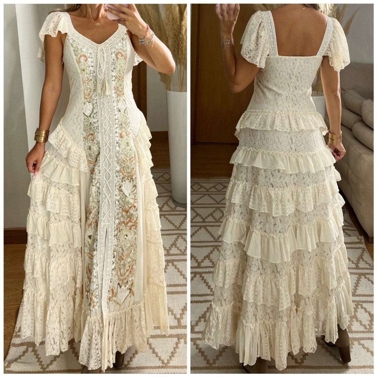 Boho Western Maxi Dress - Bohèmea Butik
