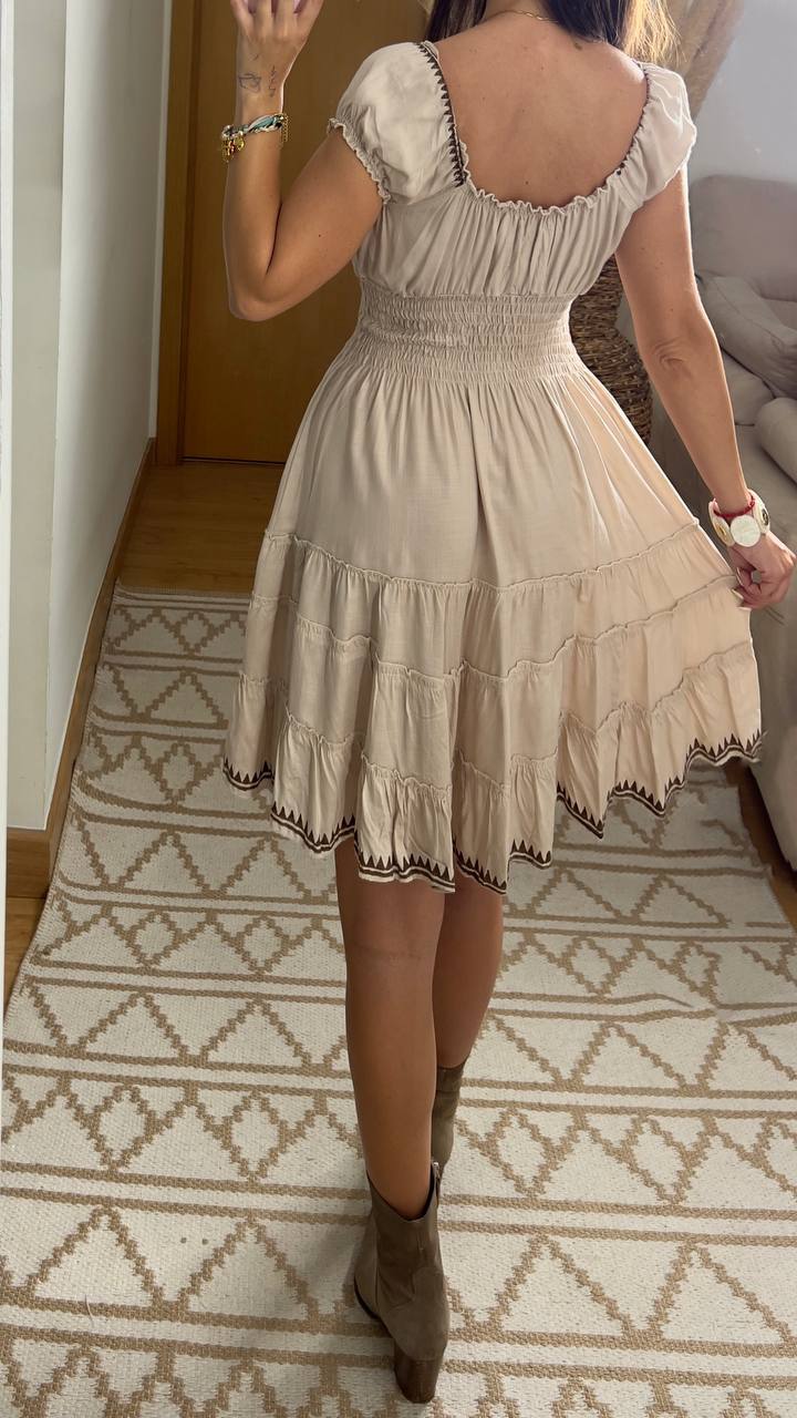 Serene Mini Boho Dress - Bohèmea Butik