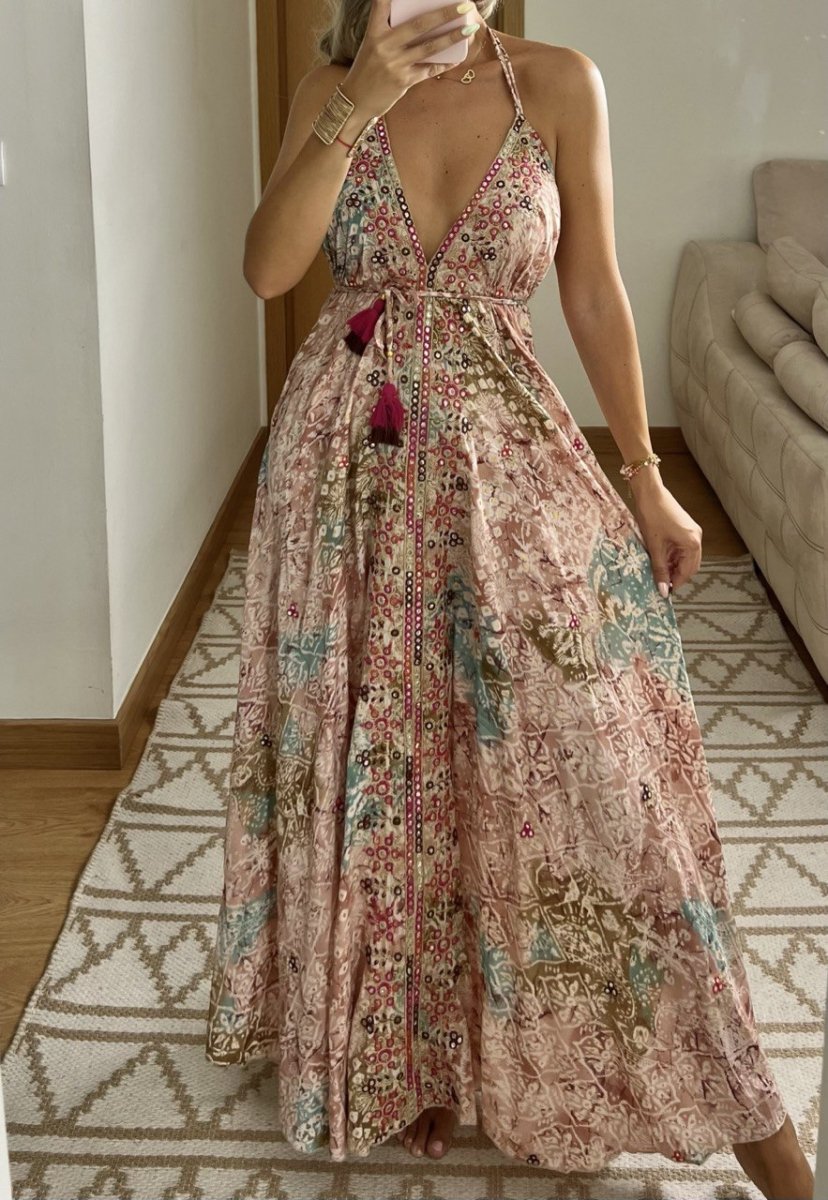 Luna Silk Dress - Bohèmea Butik