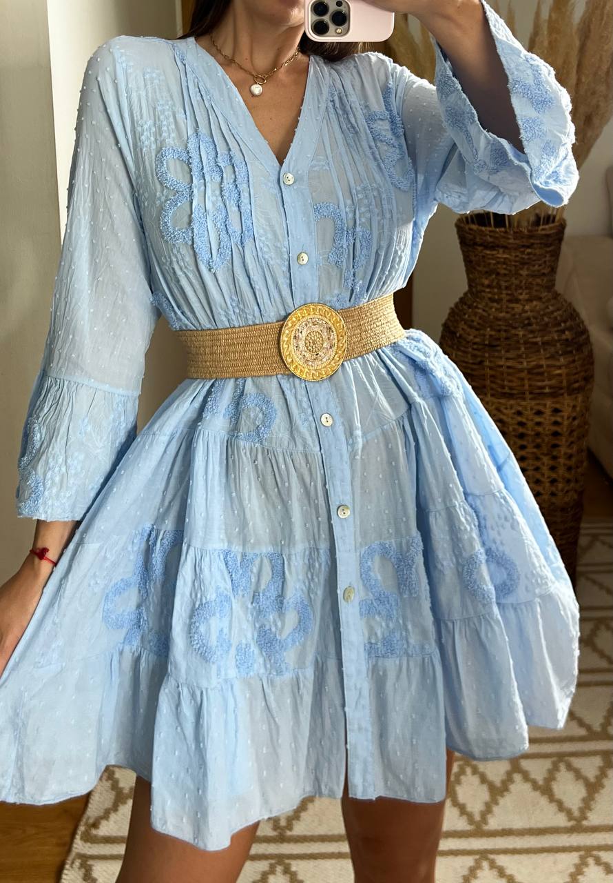 Plumeti Midi Dress - Bohèmea Butik