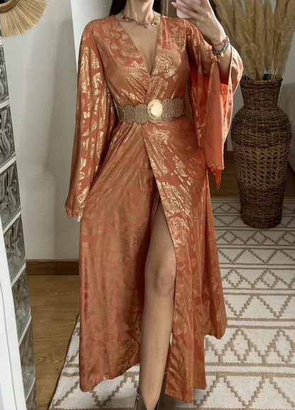 Natural Kaftan Maxi Dress - Bohèmea Butik
