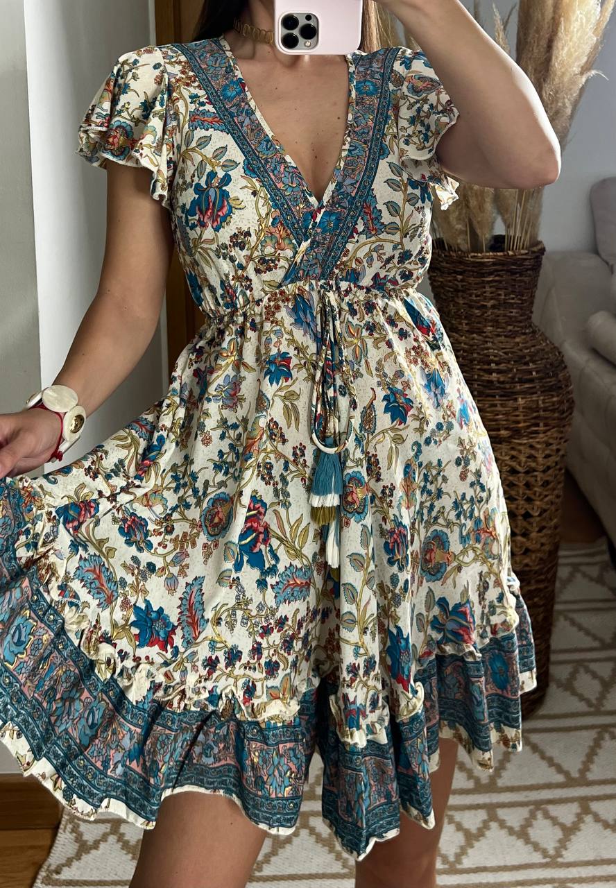 Silk Chic Mini Dress - Bohèmea Butik