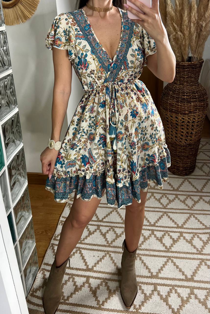 Silk Chic Mini Dress - Bohèmea Butik