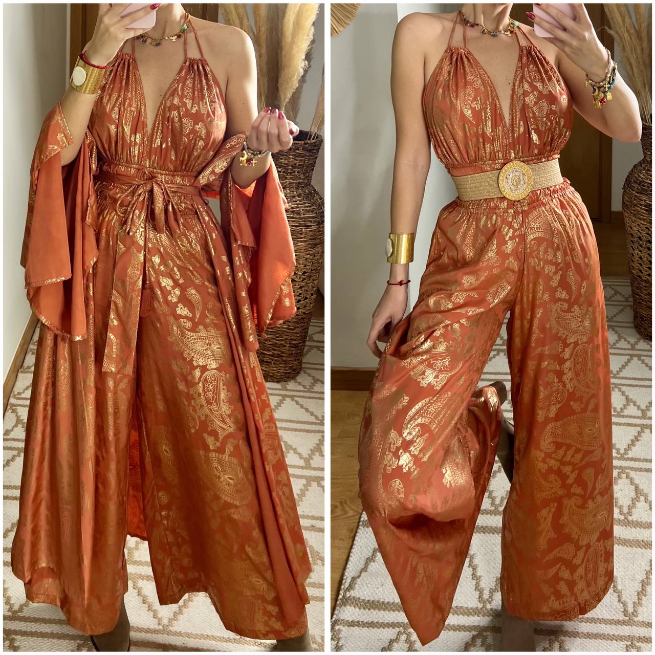 Natural Silk Jumpsuit & Kimono - Bohèmea Butik