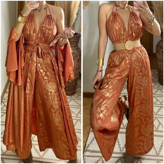Natural Silk Jumpsuit & Kimono - Bohèmea Butik