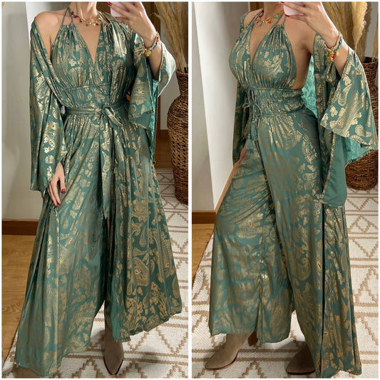 Natural Silk Jumpsuit & Kimono - Bohèmea Butik