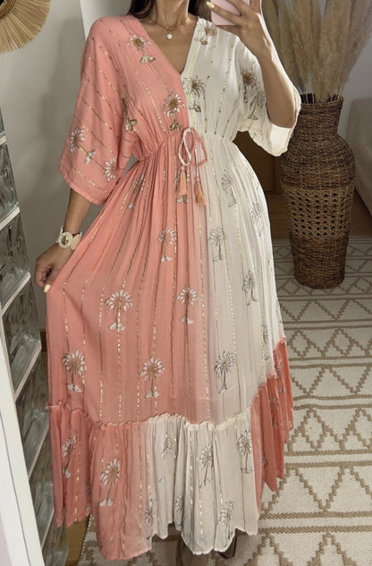 Palm Boho Maxi Dress - Bohèmea Butik