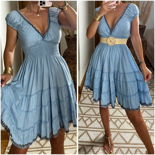 Serene Mini Boho Dress - Bohèmea Butik