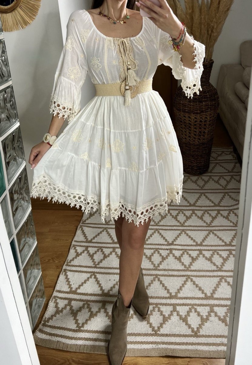 Chic Mini Boho Dress - Bohèmea Butik