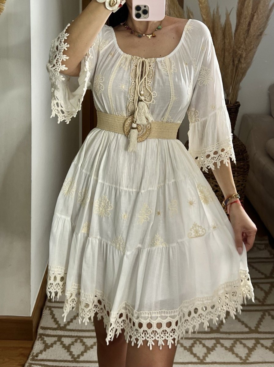 Chic Mini Boho Dress - Bohèmea Butik