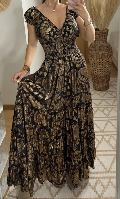 Serene Silk Maxi Dress - Bohèmea Butik
