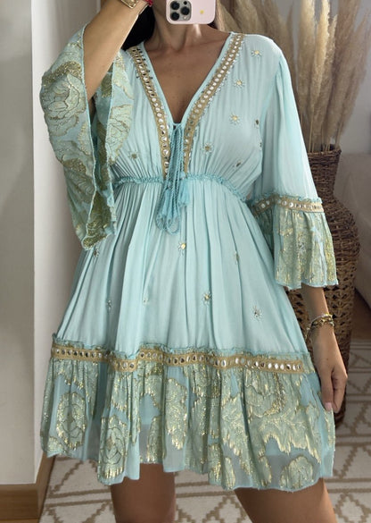 Bambu Short Dress - Bohèmea Butik