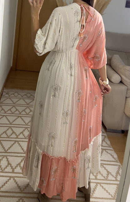 Palm Boho Maxi Dress - Bohèmea Butik