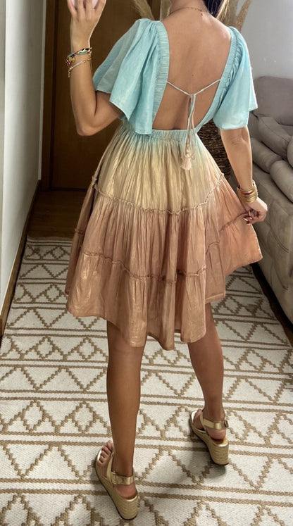 Sunset Mini Boho Dress - Bohèmea Butik