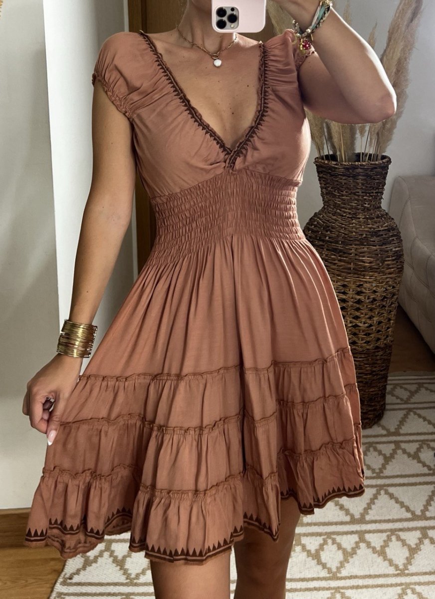 Serene Mini Boho Dress - Bohèmea Butik