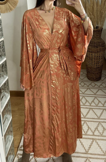 Natural Kaftan Maxi Dress - Bohèmea Butik