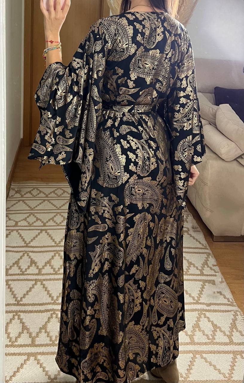 Natural Kaftan Maxi Dress - Bohèmea Butik