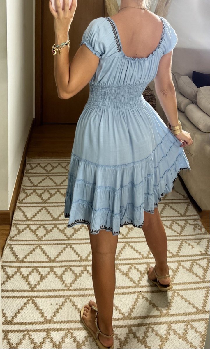 Serene Mini Boho Dress - Bohèmea Butik