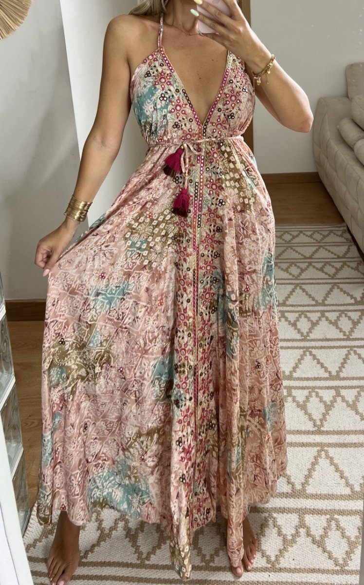Luna Silk Dress - Bohèmea Butik