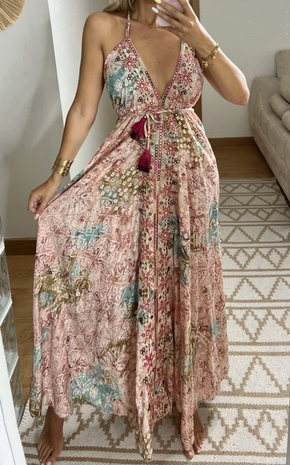 Luna Silk Dress - Bohèmea Butik