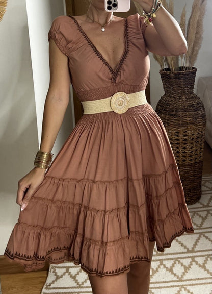 Serene Mini Boho Dress - Bohèmea Butik