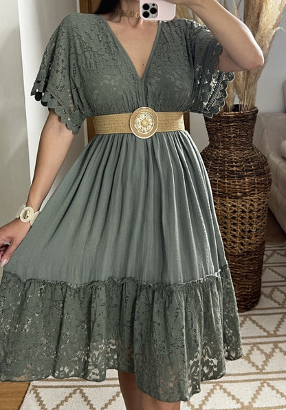 Mini Lace Boho Dress - Bohèmea Butik