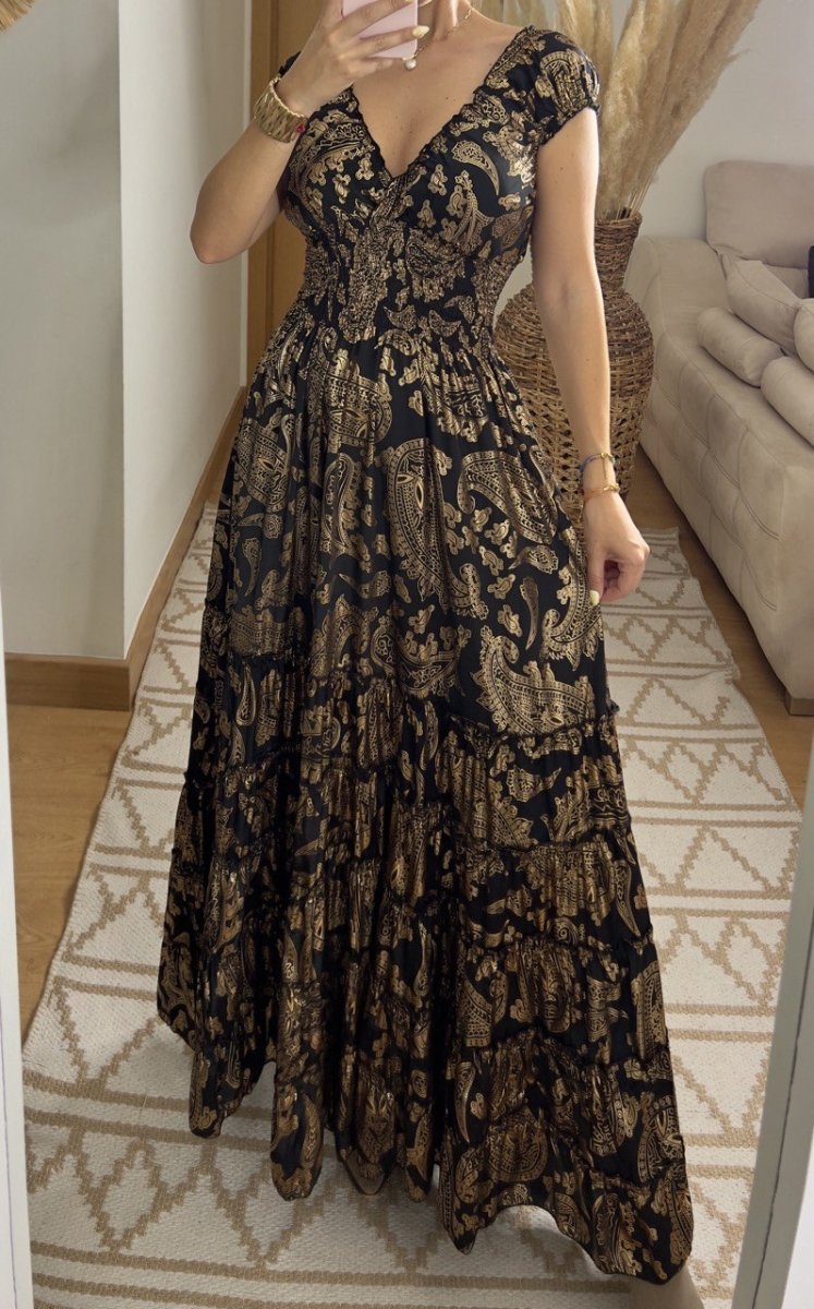 Serene Silk Maxi Dress - Bohèmea Butik